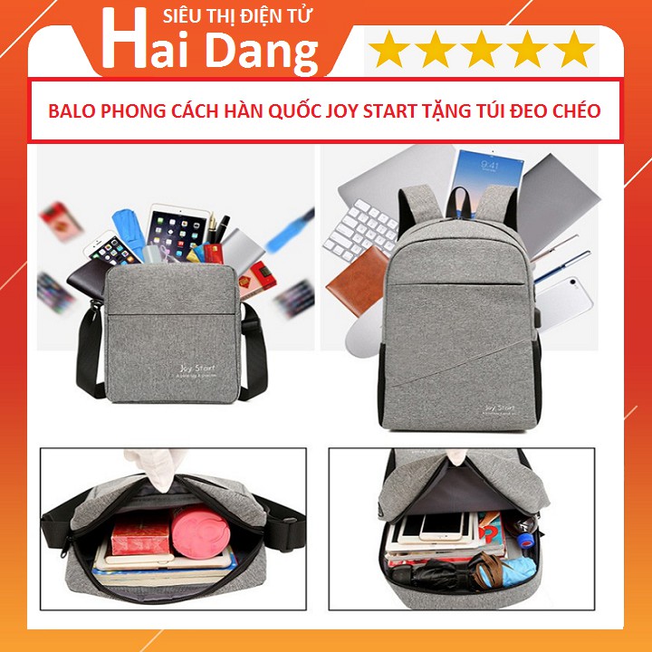 BALO, BALO USB TẶNG TÚI ĐEO CHÉO PHONG CÁCH HÀN QUỐC JOY START