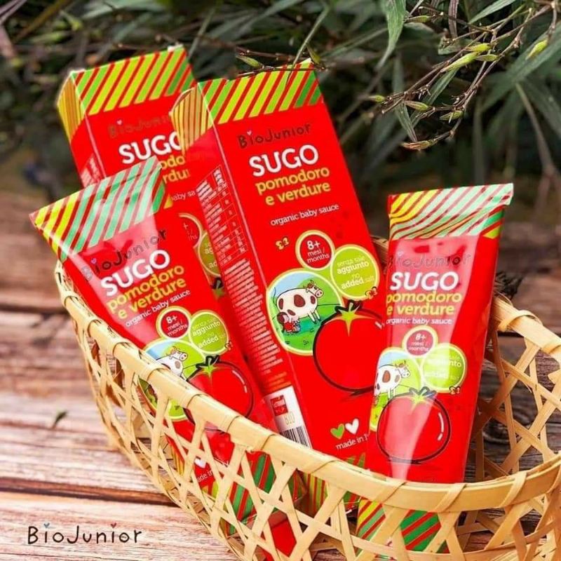 ( DATE 8/2024 ) Tương cà hữu cơ BioJunior SuGo cho bé từ 8+