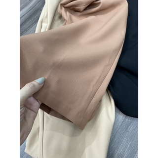 Quần ống suông cạp cao dáng đứng