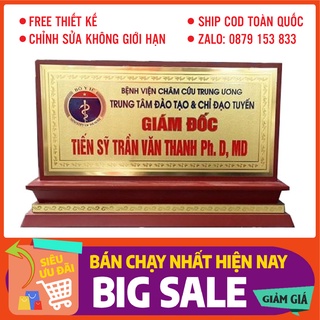 In biển tên chức danh theo yêu cầu