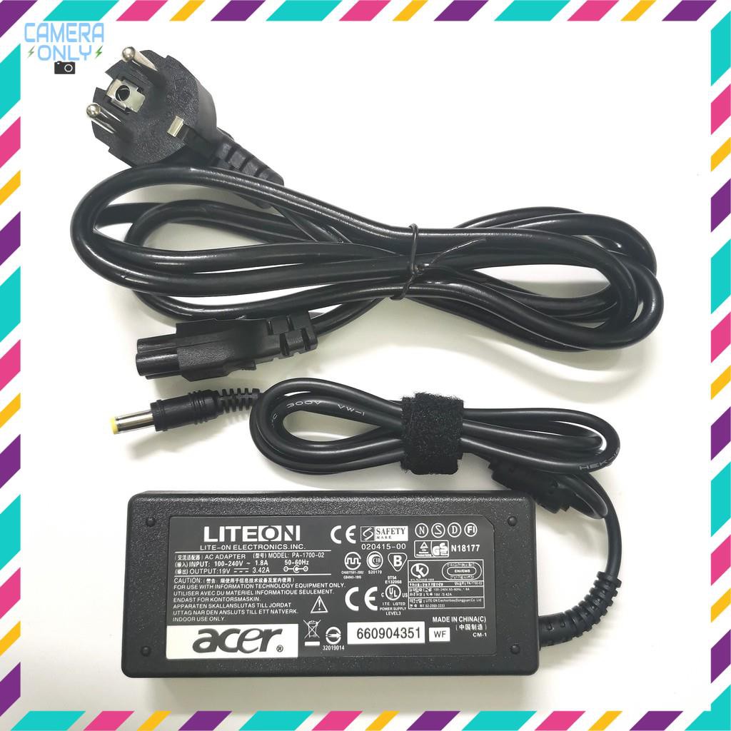 [combo 5 sạc] Laptop Acer 19V-3.42A chân thường, adapter laptop acer loại tốt