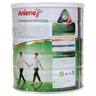 Sữa Anlene MovePro Gold hương Vani 800g (trên 51 tuổi)
