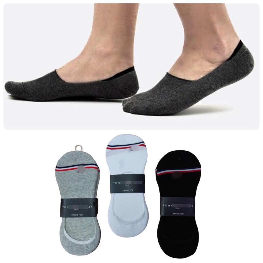 Combo 3 đôi vớ hài nam mang giày lười hàng xuất