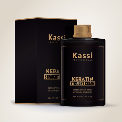 Duỗi hấp phục hồi Keratin Kassi 500ml