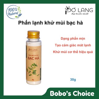 Phấn lạnh khử mùi hương Bạc hà cho ngày dài thơm mát Pơ Lang - Lọ 25gr