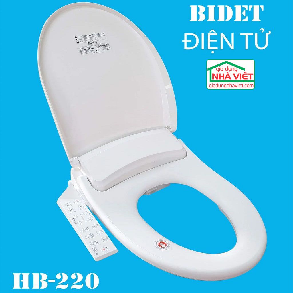 Nắp bồn cầu điện tử Hyundae Bidet HB-220 sưởi xịt - sấy khô - rửa cho trẻ em