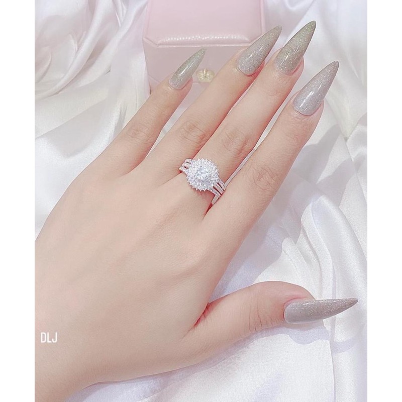 nhẫn nữ bạc 925 đính đá