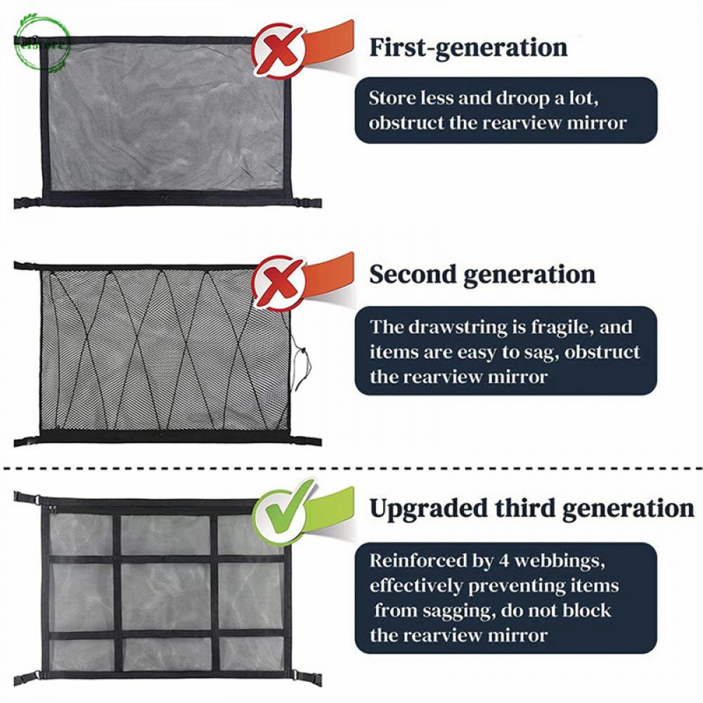Túi Lưới Đựng Vật Dụng Gắn Trần Xe Hơi Tiện Dụng