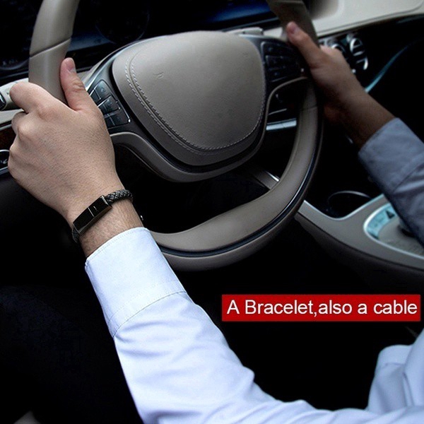 Vòng Tay Da KEBIDUMEI Cổng Micro-USB Type-C