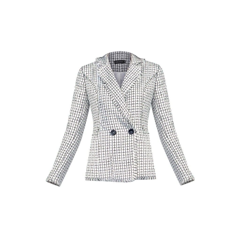 De Leah - Áo Blazer Tweed Tua Rua - Thời trang thiết kế