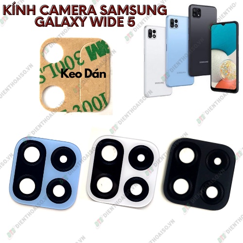 Mặt kính camera samsung wide 5 có sẵn keo dán