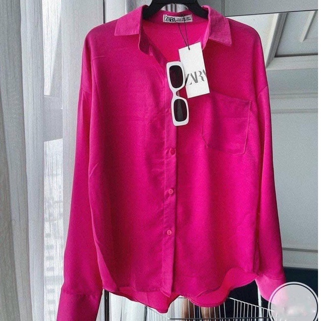 Sơ mi túi chất đũi siêu mát form rộng đuôi tôm nhiều màu xinh vanmiushop