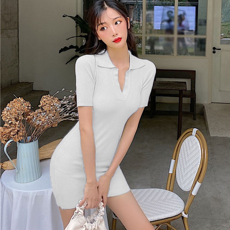 Đầm Dệt Kim Cổ Tim Form Ôm Tôn Dáng Gợi Cảm Cho Nữ