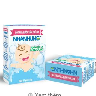 Bột pha nước tắm trẻ em Nhân Hưng