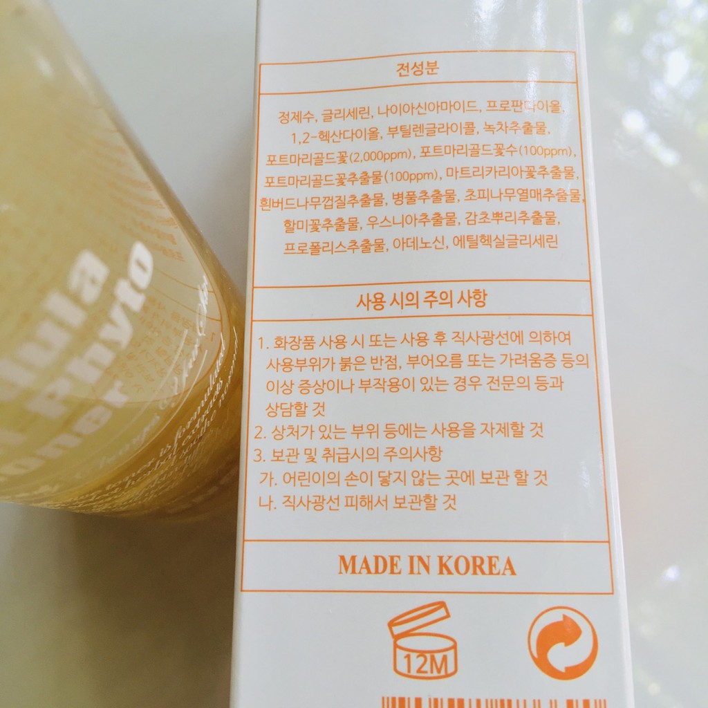 Nước hoa cúc SNO Calendula Herbal Phyto Toner 200ml Hàn Quốc