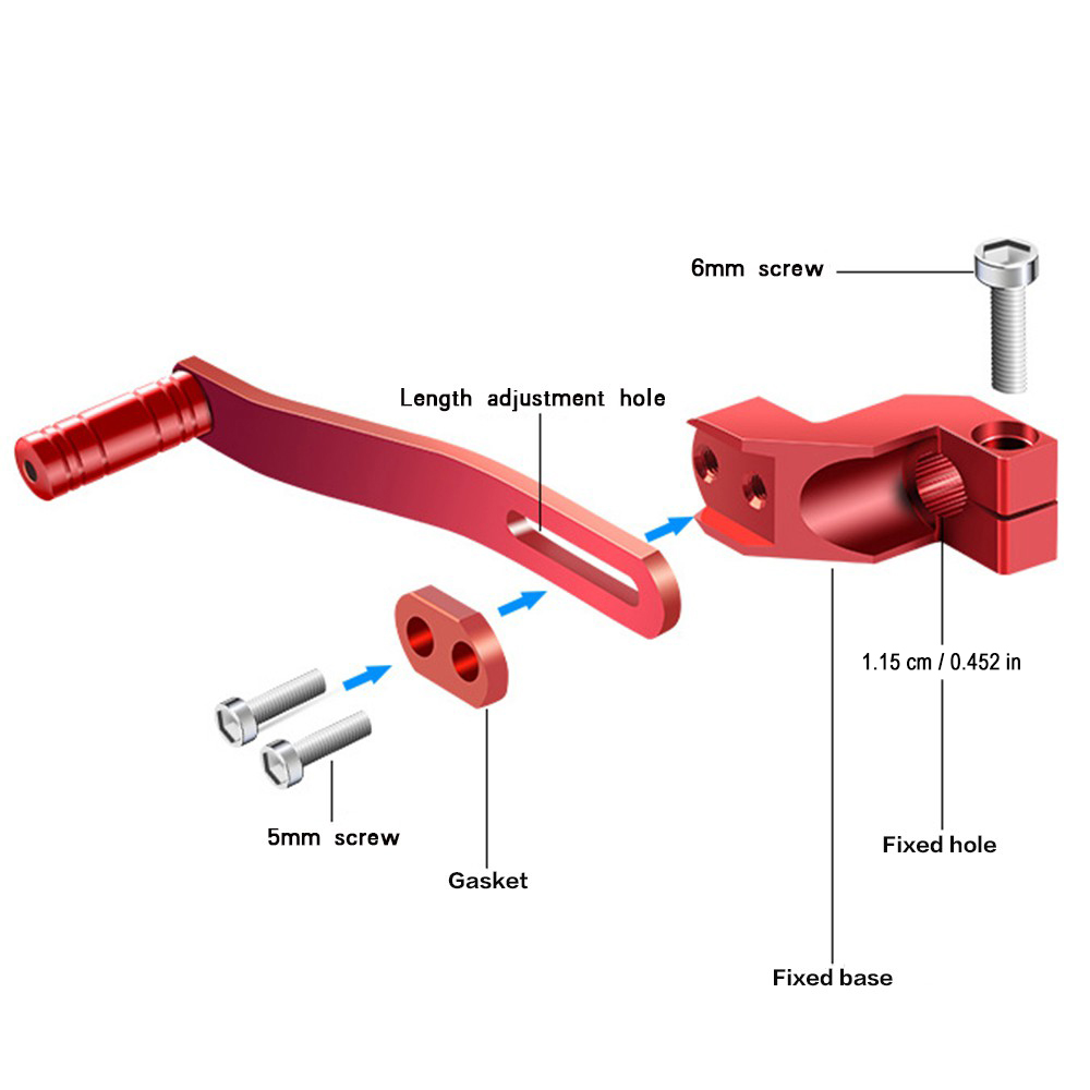 Phụ Kiện Cần Số Bằng Hợp Kim Nhôm Cho Xe Mô Tô