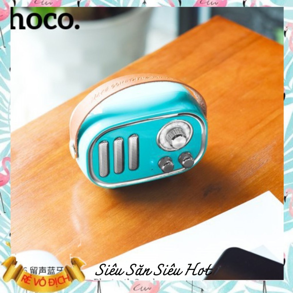 Loa Bluetooth Hoco BS16 có hỗ trợ thẻ nhớ phối hợp kiểu dáng cổ điển và hiện đại đẹp sang trọng âm thanh chất lượng