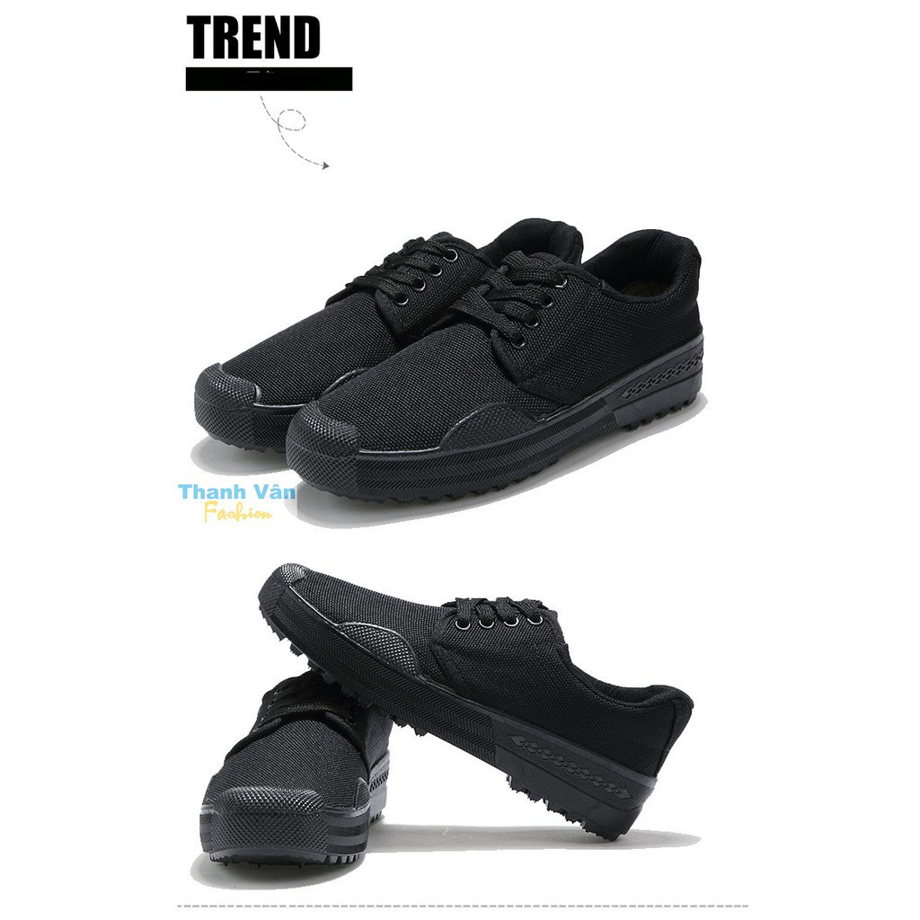 💞 Giày vải đi phượt, leo núi, thể dục dành cho cả nam và nữ, size từ 35-45 (vải đen) - Hàng nhập khẩu