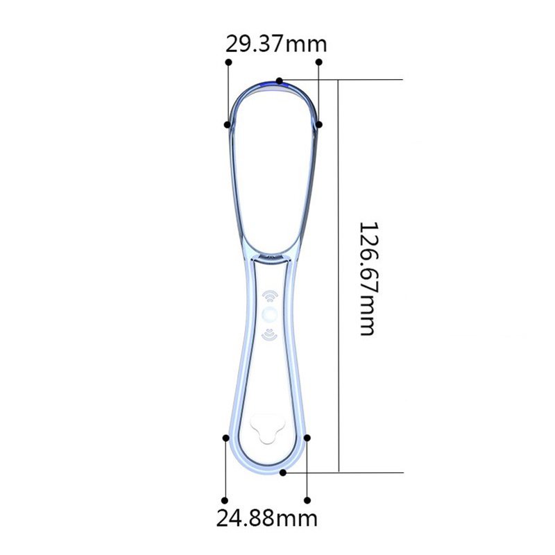 Dụng cụ cạo lưỡi làm sạch bằng silicone có tay cầm dành cho người lớn
