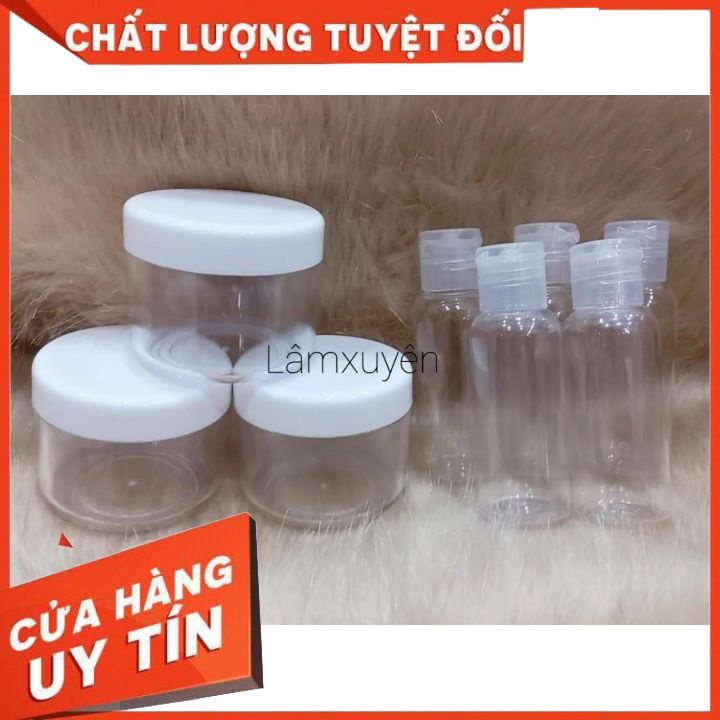 Bình chiết nắp bật_ hũ chiết hộp tròn