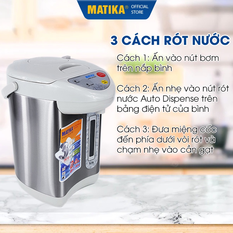 Bình Thủy Điện 3.5L MATIKA MTK-8135