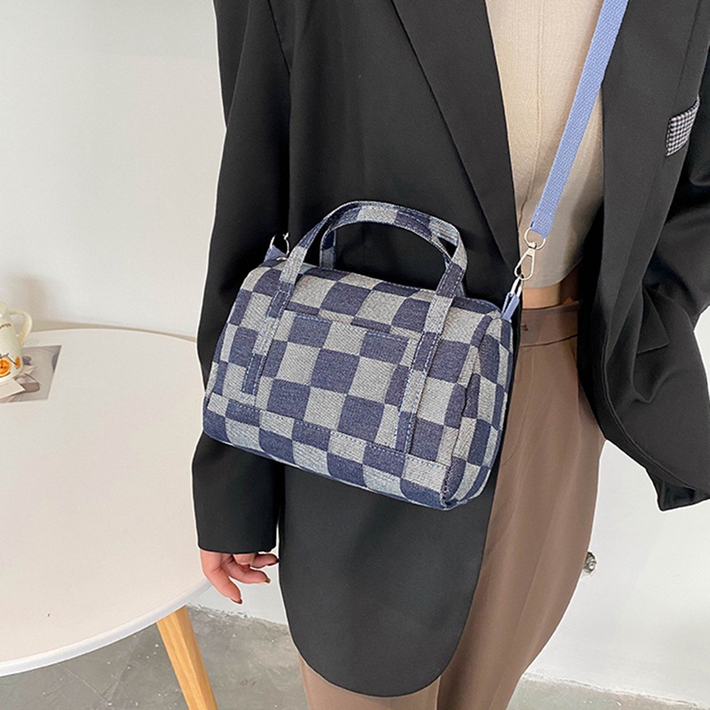 Túi Xách Nữ Vải Jean In Hình Thời Trang Hàn Quốc