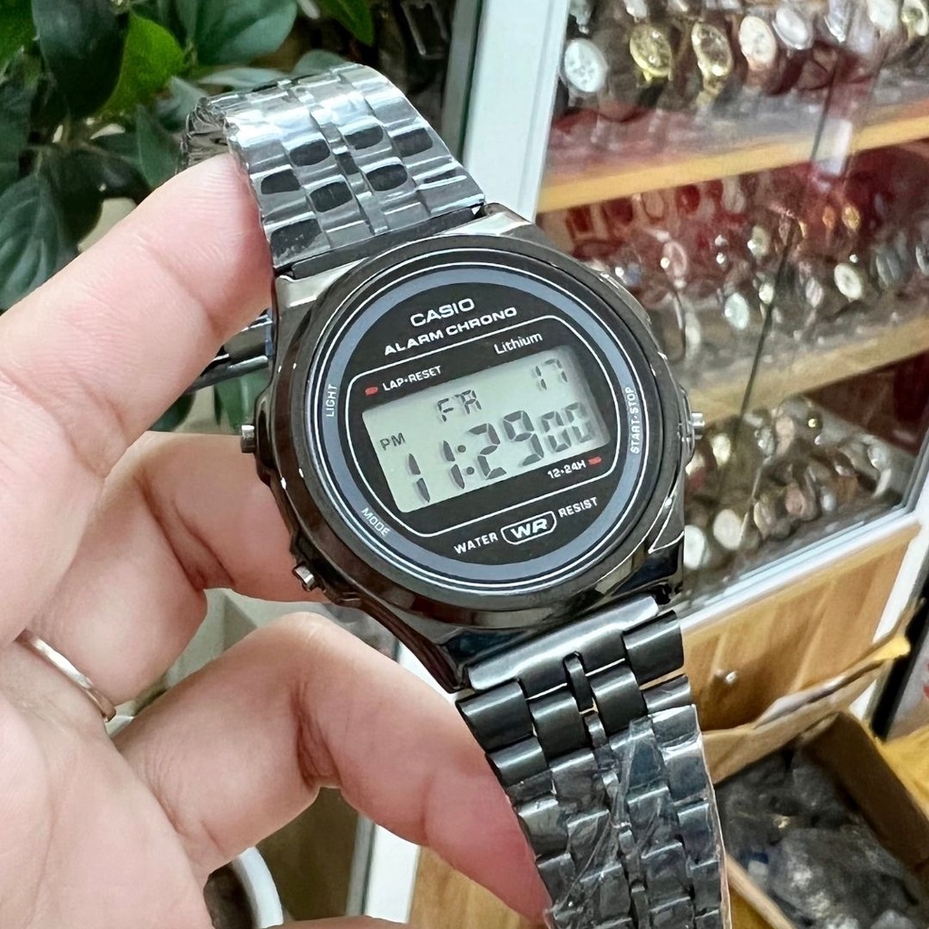 Đồng hồ CASIO Nam chính hãng Nhật Bản, đồng hồ nam điện tử dây kim loại, mặt tròn, BH 24 tháng, hàng loại 1 mã A8 | BigBuy360 - bigbuy360.vn