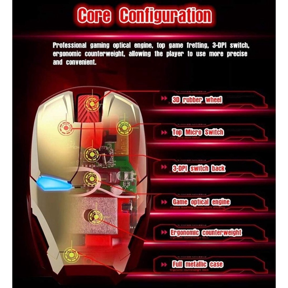 Chuột Quang Không Dây 2.4G Cho Máy Tính Di Động