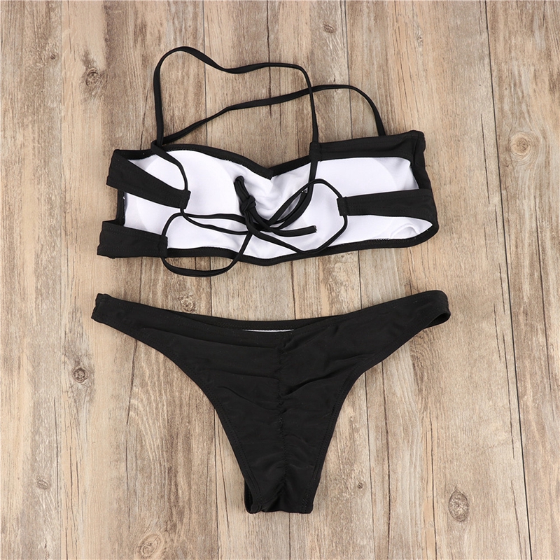 Áo bơi + quần bơi màu trơn quyến rũ cho nữ | BigBuy360 - bigbuy360.vn