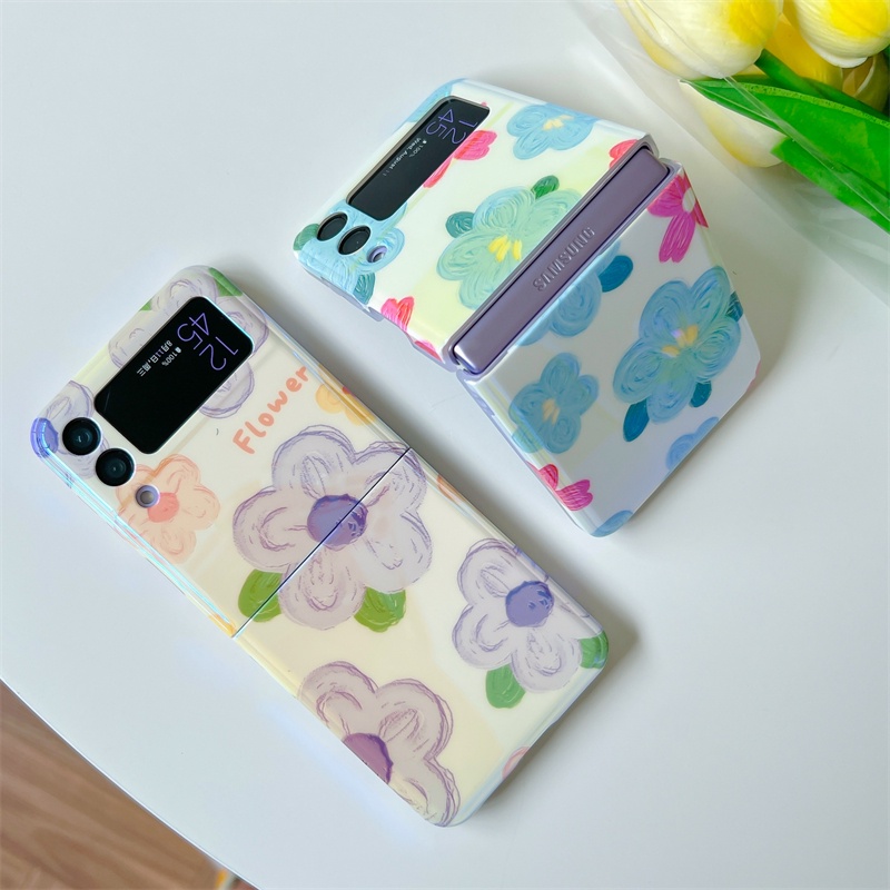 Ốp Điện Thoại Hình Hoa Chống Sốc Cho Samsung Galaxy Z Flip 3 5G Z Flip3 Zlip3