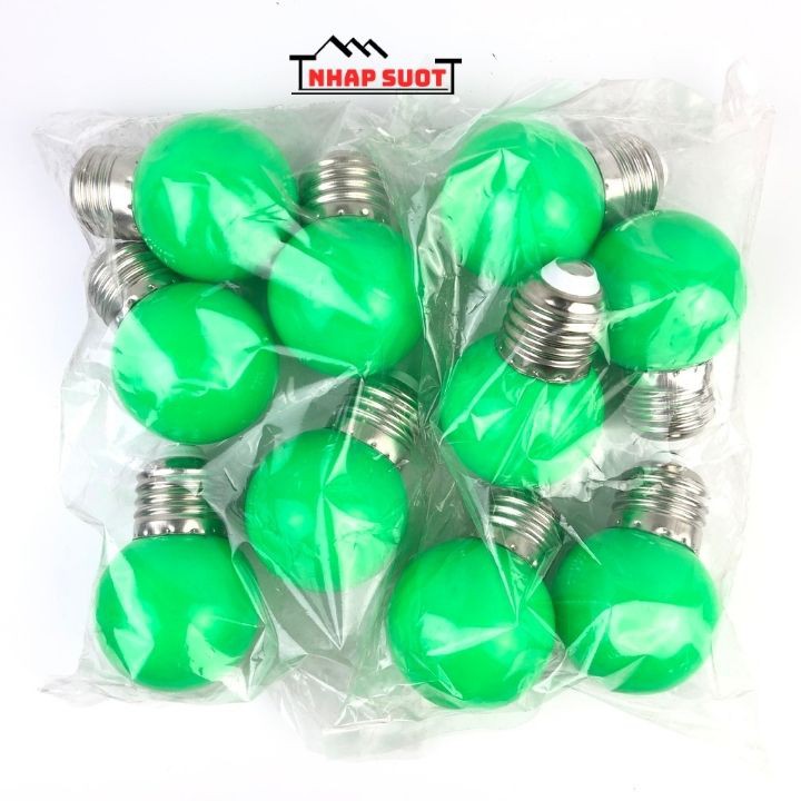 Bóng đèn chanh 1w LED trang trí đủ màu, đui xoáy e27