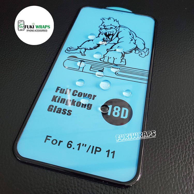 Kính cường lực 18D KingKong Chống Vỡ Viền Dành Cho 13 Pro Max , 12 Pro Max, 11 Pro Max, X, XS MAX, XR 7 Plus FUKISHOP