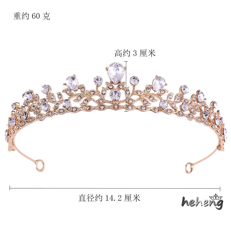 Băng Đô Cài Tóc Hình Chiếc Lá Đính Đá Thời Trang Cho Cô Dâu