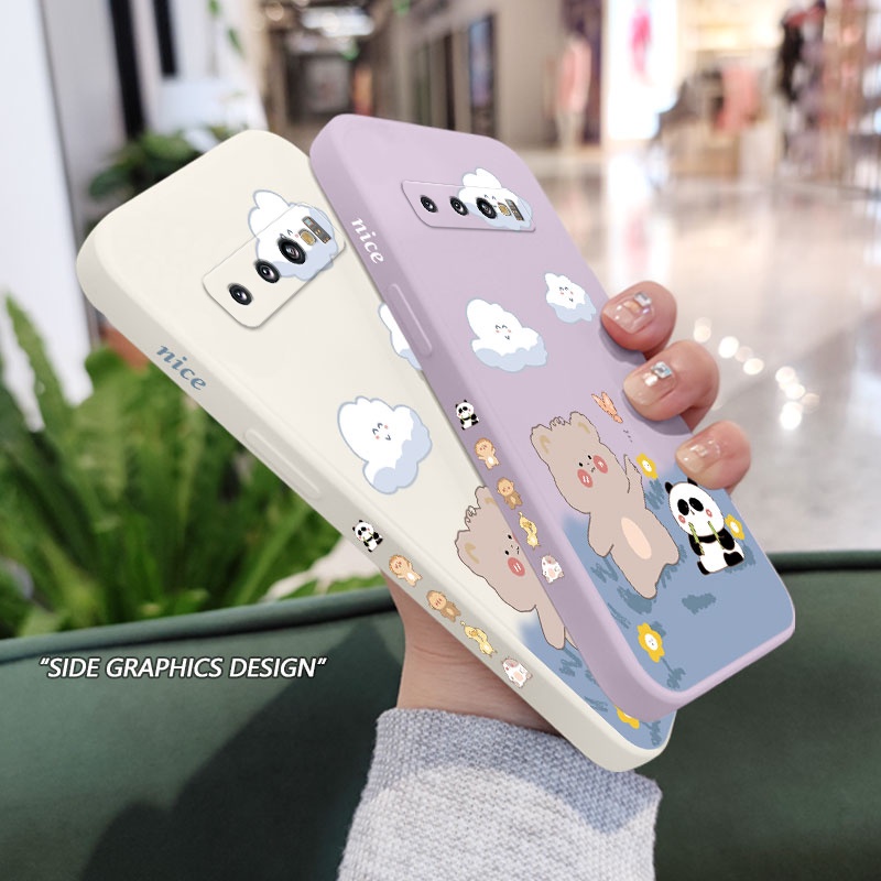 Ốp Điện Thoại Mềm Hình Gấu Trúc Sáng Tạo Cho Samsung Galaxy S10 S10E Plus S9 Plus
