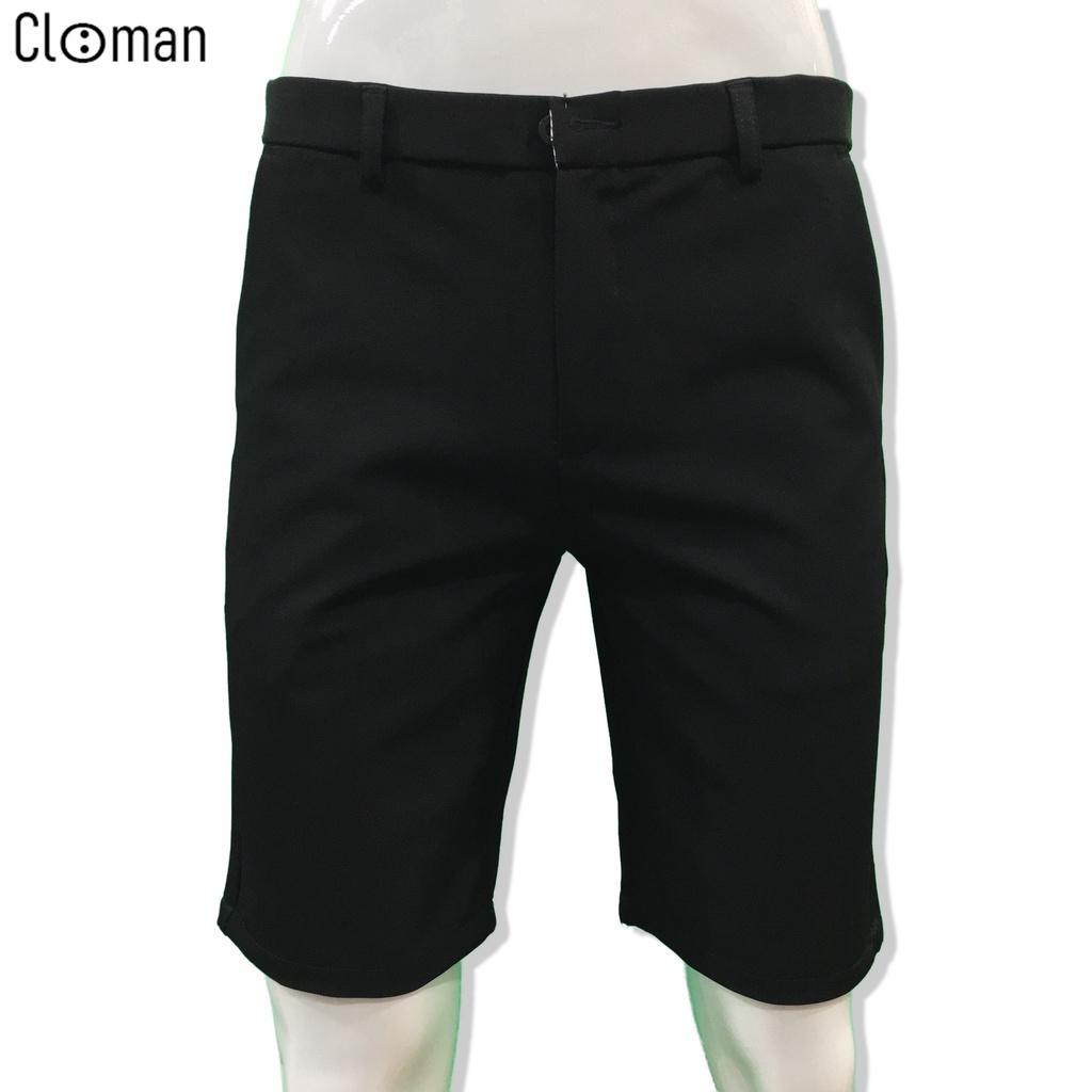 Quần Short Tây Âu Nam CLOMAN Co Giãn Dáng Ôm Form Body Slimfit Cao Cấp QN004