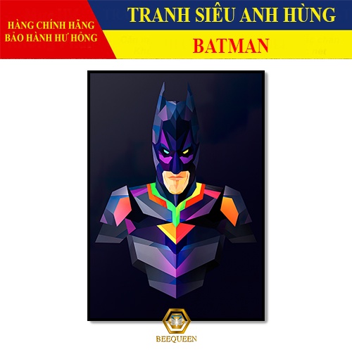 [MS1-25] Tranh Siêu Anh Hùng Bat Man - Tranh Treo Tường  Bat Man