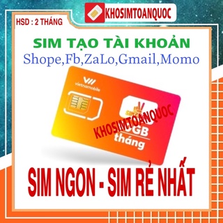 Sim tạo tài khoản giá rẻ