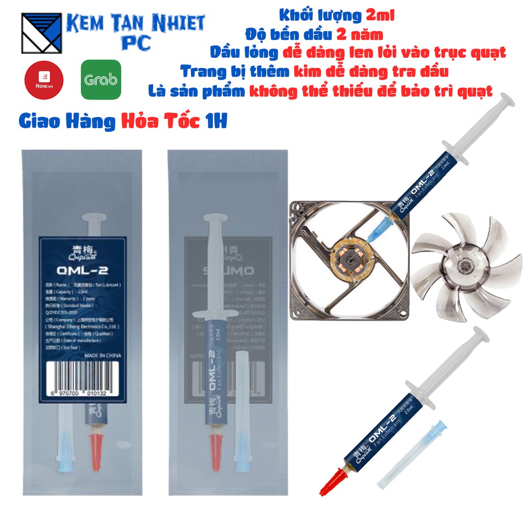 Dầu chuyên dụng bôi trơn quạt QML-2 Lubricant 2ml