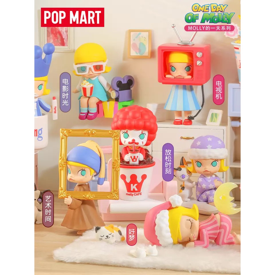 Mô Hình Búp Bê POPMART  Dễ Thương Dòng Ngày Của Molly
