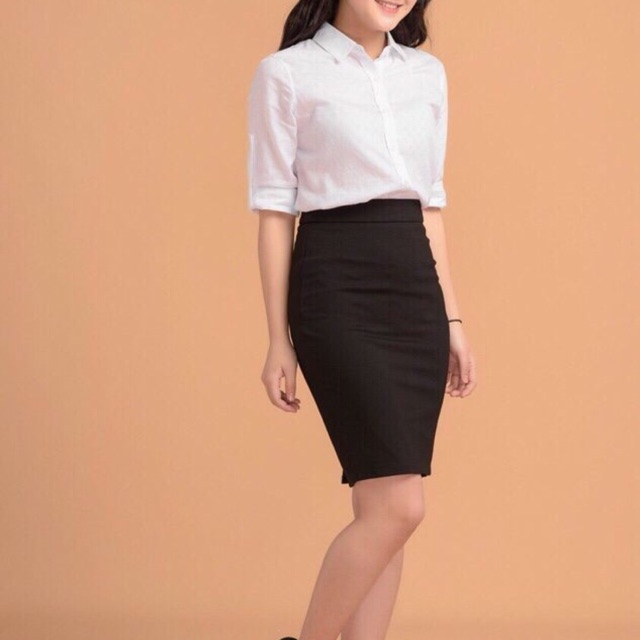 Chân váy bút chì chất umi