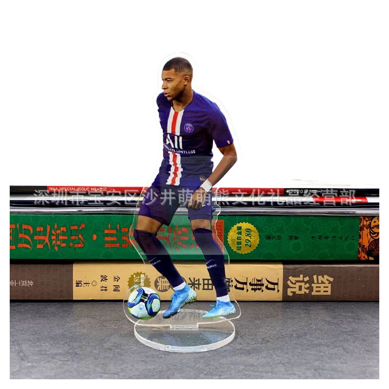 Mô hình nhân vật Messi Ronaldo Hazard bằng acrylic kích thước 15cm trang trí bàn làm việc