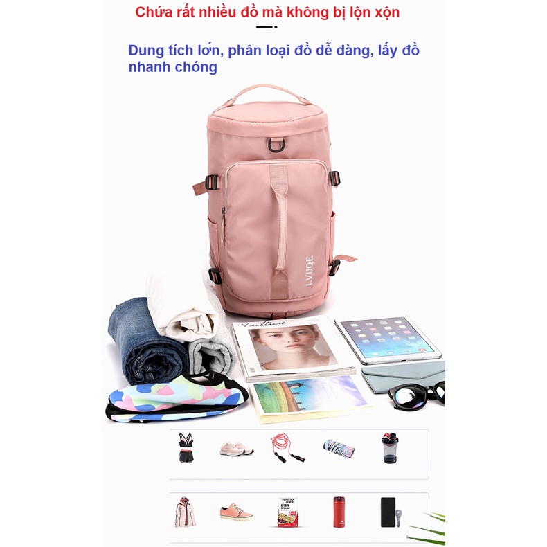 Balo Túi xách du lịch thể thao tập GYM, Yoga, Bơi cỡ lớn nam nữ nhiều ngăn chống nước BL20002