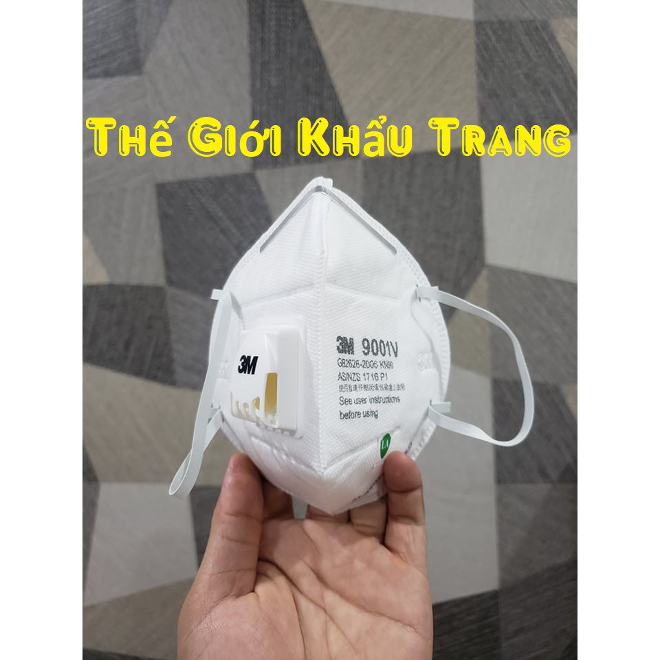 Khẩu trang 3M 9001v, chống bụi mịn PM2.5, hàng chính hãn