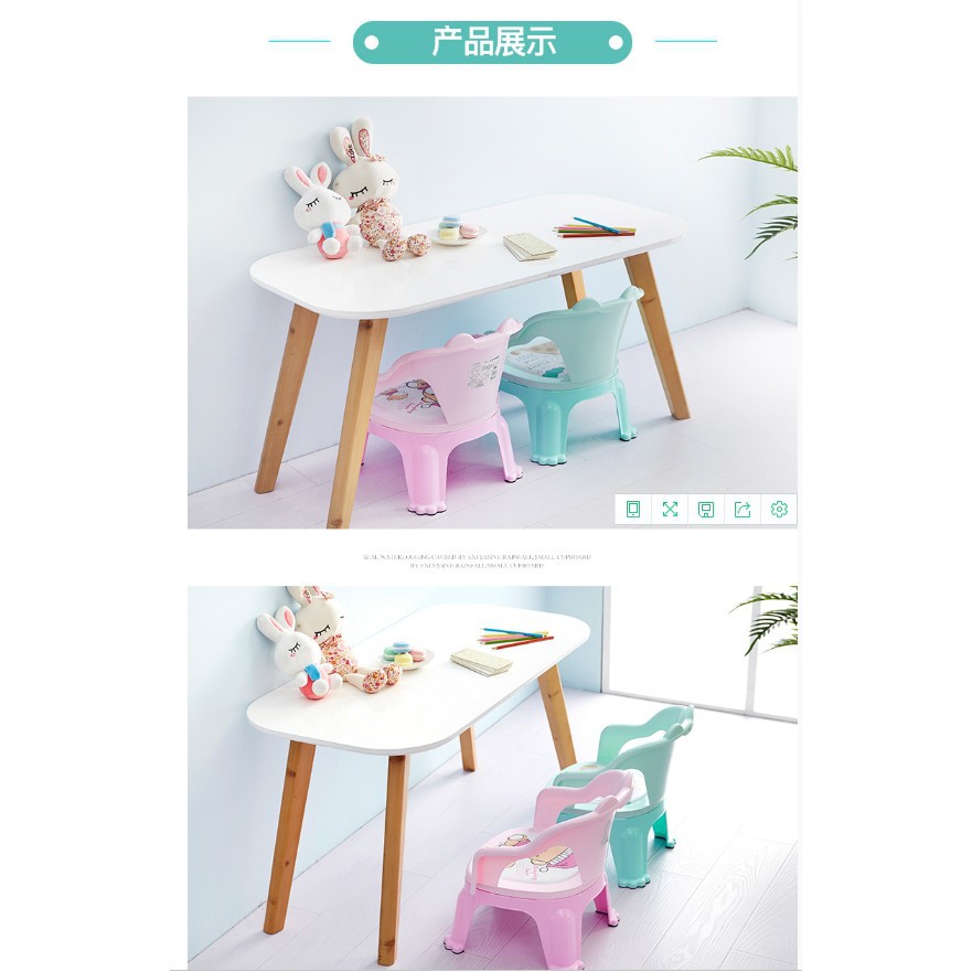Bộ bàn ghế ăn thiết kế xinh xắn tiện dụng cho bé