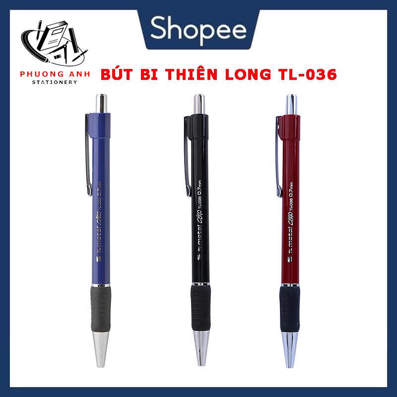 Bút Bi Bấm/Viết Bi Bấm Thiên Long TL-036 - Ngòi 0.7mm