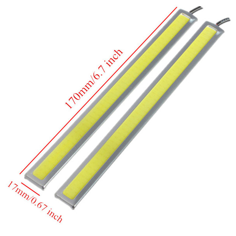 Bộ 2 đèn Led Cob DC 12V siêu sáng chống thấm nước thích hợp cho xe hơi