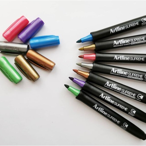 [THEARTSHOP] Bút marker màu nhũ vẽ trên mọi vật liệu ARTLINE Supreme Metallic 1.0mm