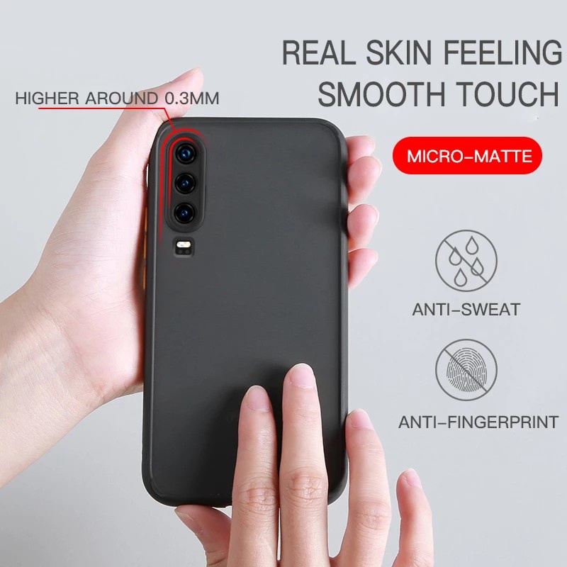 Ốp Điện Thoại Silicon Nhám Trong Suốt Chống Sốc Bảo Vệ Camera Cho Huawei Nova 5 5t 5i Pro 3 3i 2i