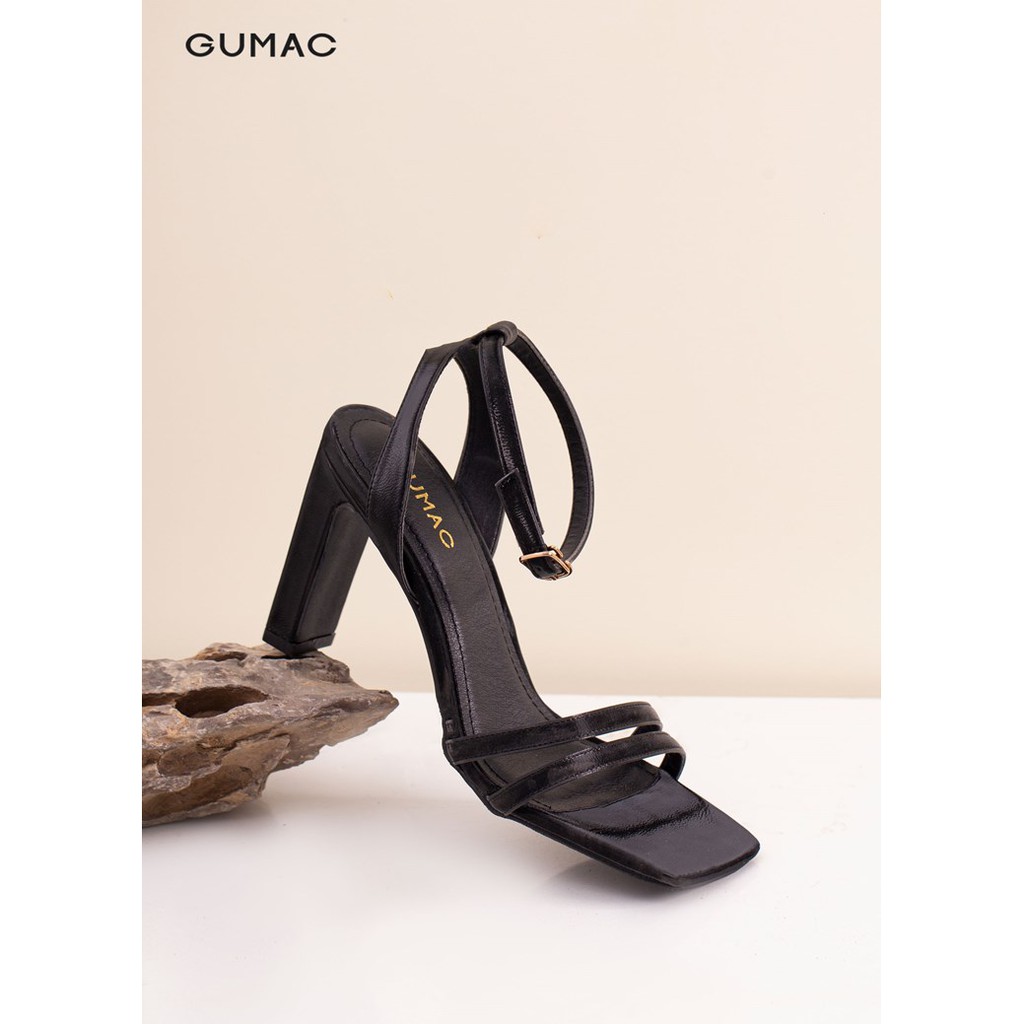 [Mã WABRGU72 giảm 10% tối đa 50k đơn 250k] Sandal nữ 2 quai ngang GUMAC êm chân, cao 9 phân đủ màu GD233