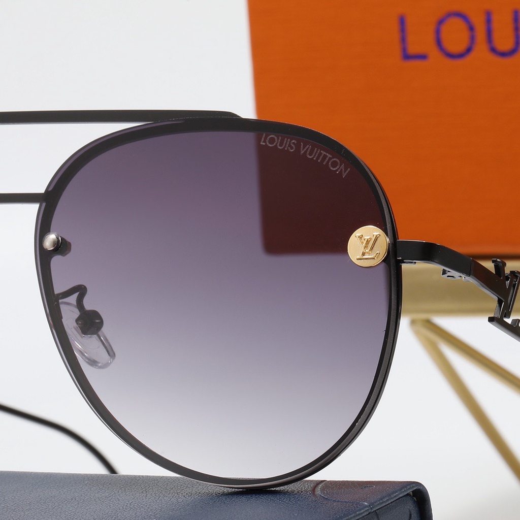 Kính Mát Thương Hiệu Louis VUITTON Phong Cách Retro Thời Trang Dành Cho Nam